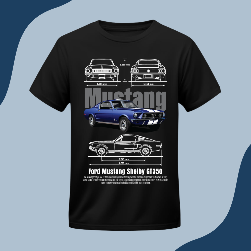 Polera Unisex -Auto Mustang