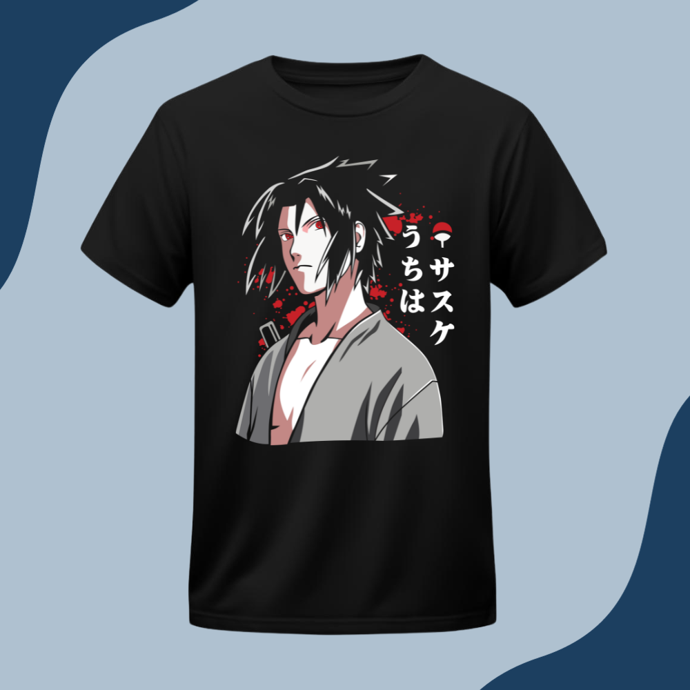 Polera Unisex - Sasuke Uchiha - Naruto