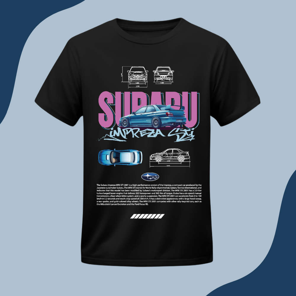 Polera Unisex -Auto Subaru