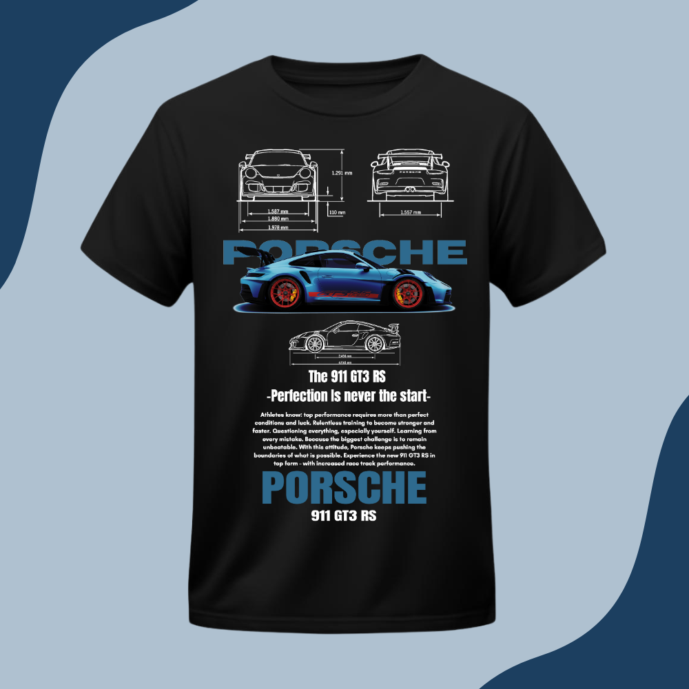 Polera Unisex -Auto Porsche