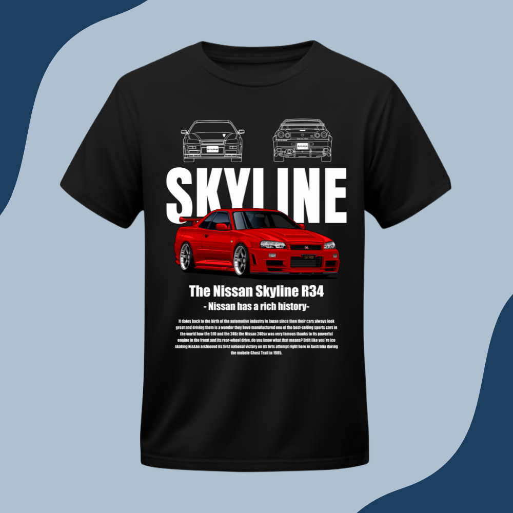 Polera Unisex -Auto Skyline