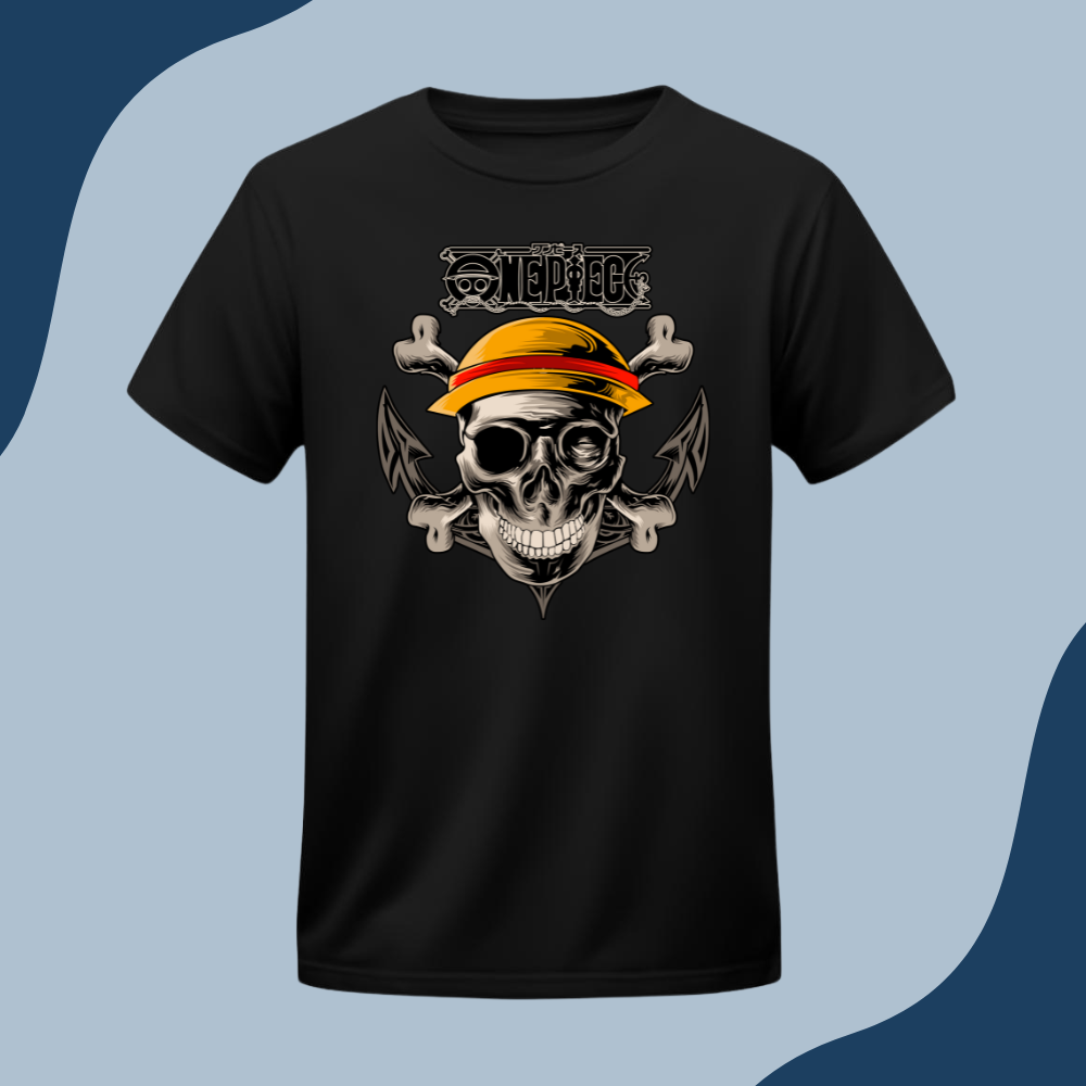 Polera Unisex - One Piece - Calavera pirata