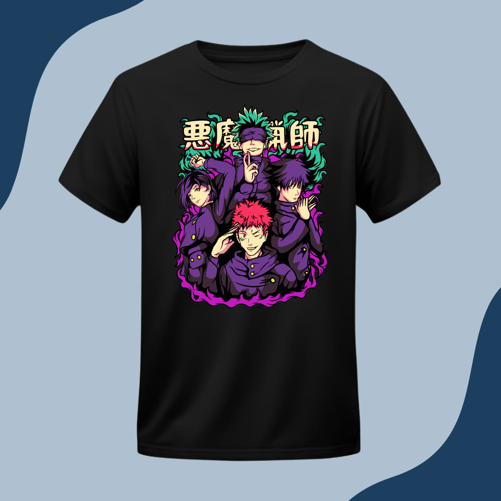 Polera Unisex - Jujutsu Kaisen - Equipo Gojo