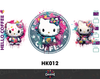 Sticker para Vaso Lata 16 oz o Taza de 11 oz - impresión DTF UV - Hello Kitty