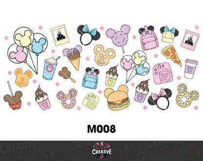 Sticker para Vaso Lata 16 oz o Taza de 11 oz - impresión DTF UV - Mickey Mouse