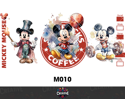 Sticker para Vaso Lata 16 oz o Taza de 11 oz - impresión DTF UV - Mickey Mouse