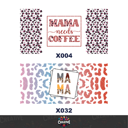 Sticker para Vaso Lata 16 oz o Taza de 11 oz - impresión DTF UV - Mamá