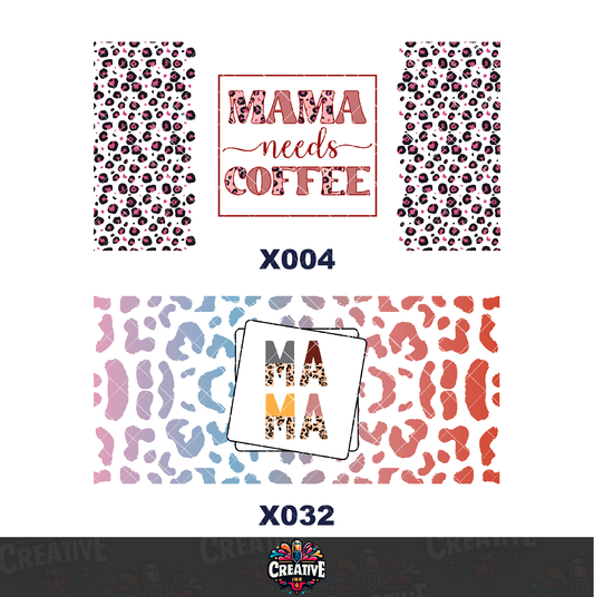 Sticker para Vaso Lata 16 oz o Taza de 11 oz - impresión DTF UV - Mamá