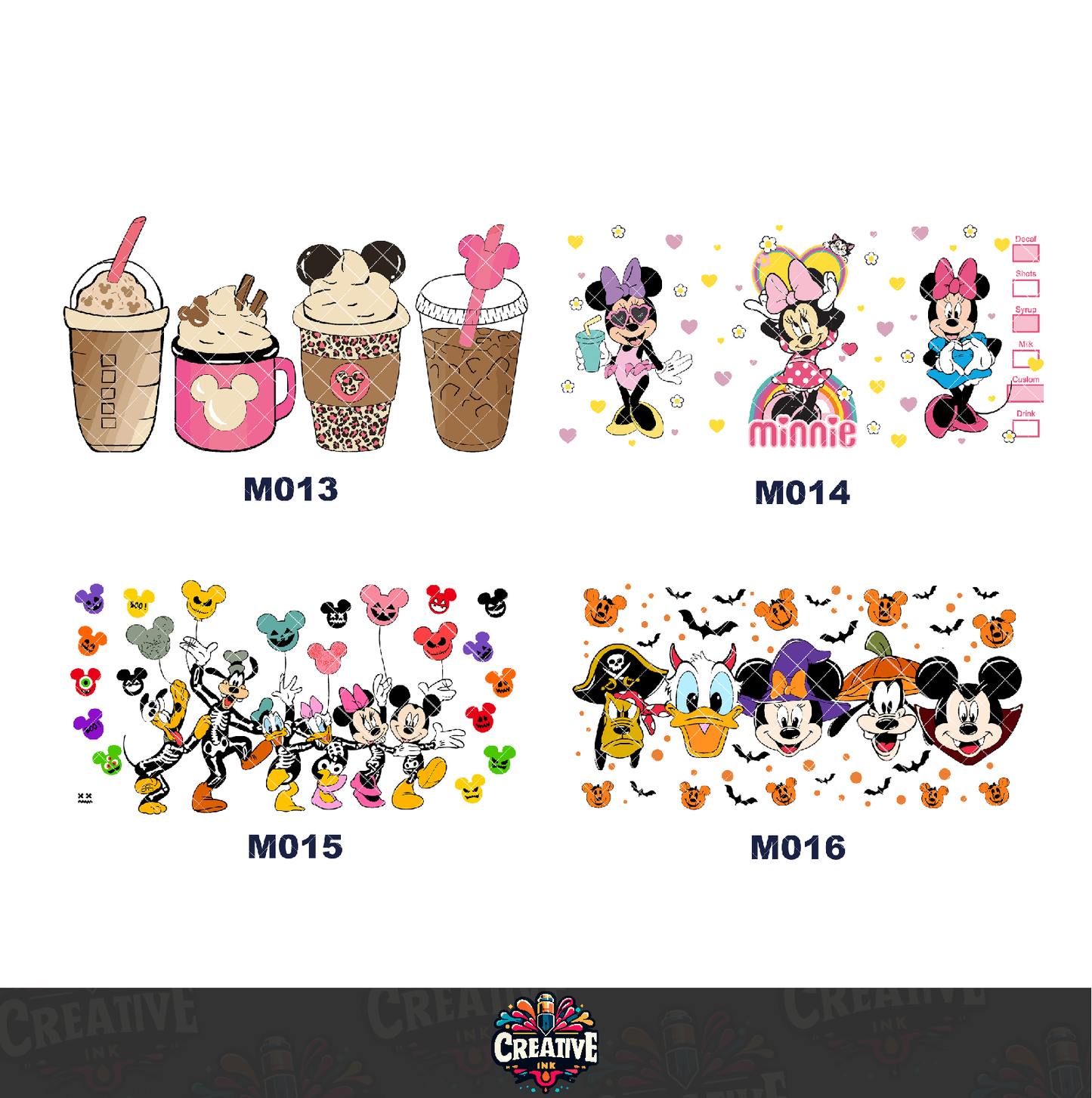 Sticker para Vaso Lata 16 oz o Taza de 11 oz - impresión DTF UV - Mickey Mouse